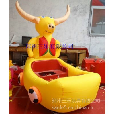 河北秦皇島彩燈雙人充氣電瓶車氣模玩具車價格